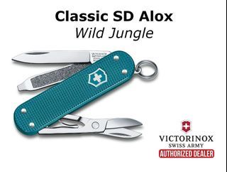 VICTORINOX SWISS ARMY 0.6221.242G Classic SD Alox,Wild Jungle