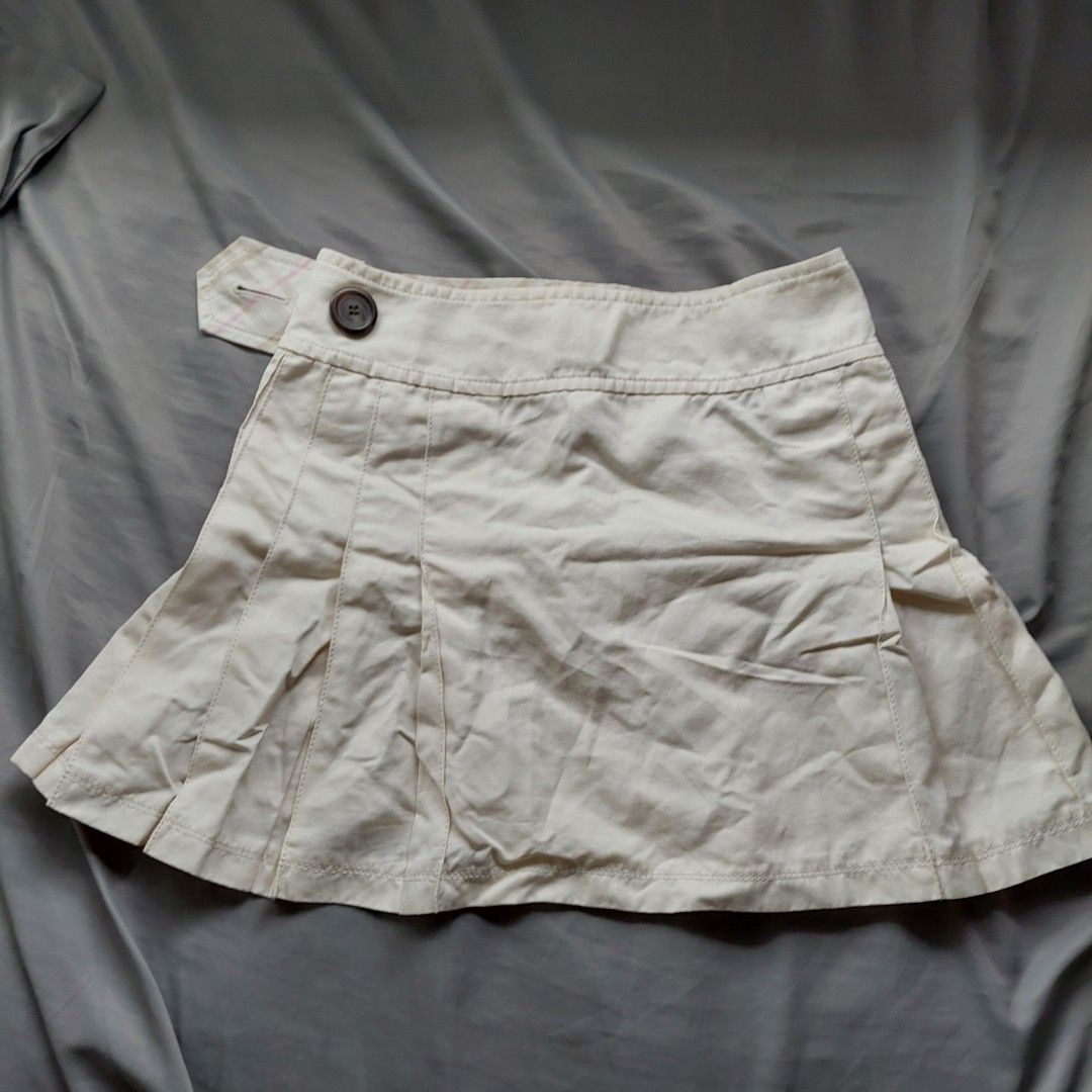 Burberry blue outlet pleated skirt