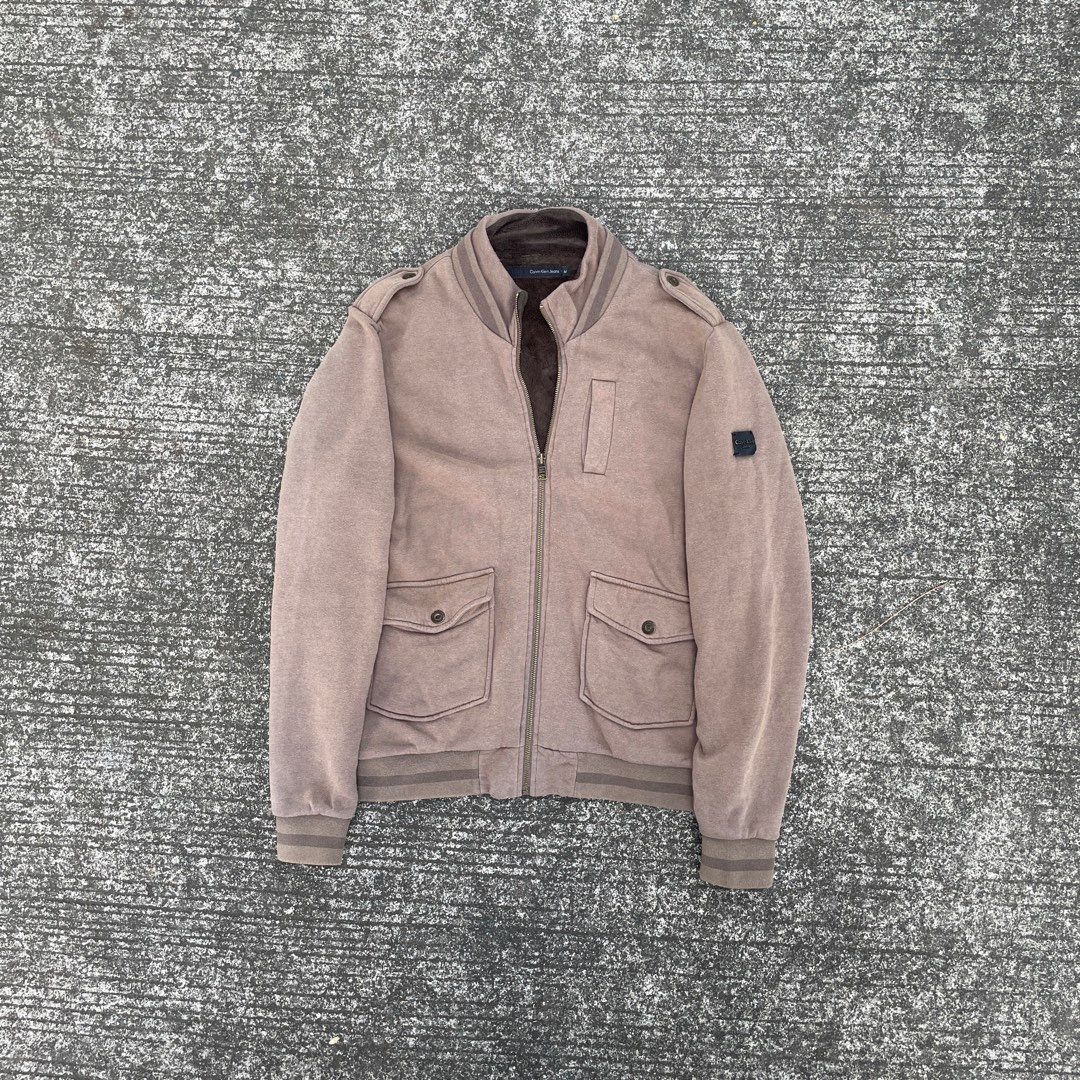 Vintage Calvin Klein Suede Jacket, Men's Fashion, Coats, Jackets and