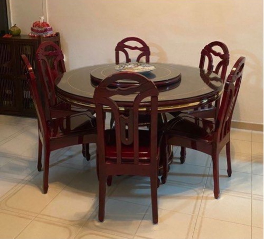 Vintage Dining Table, Furniture & Home Living, Furniture, Tables & Sets