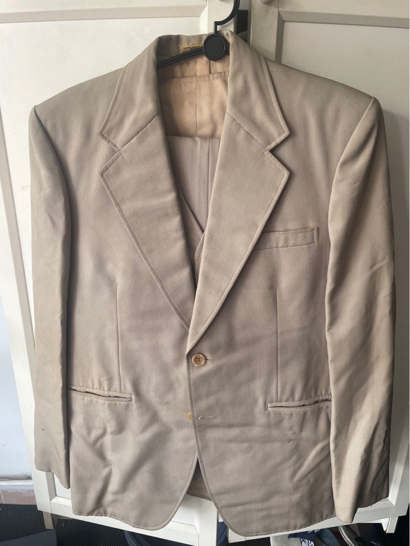 Men's cream hot sale suit jacket