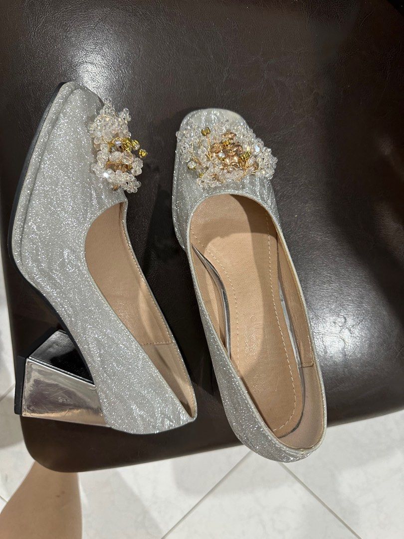 Wedding shoes with bling on sale