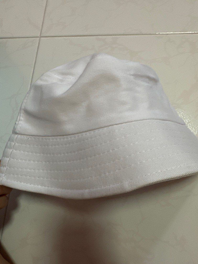 White Bucket Hat, Men's Fashion, Watches & Accessories, Caps & Hats on  Carousell