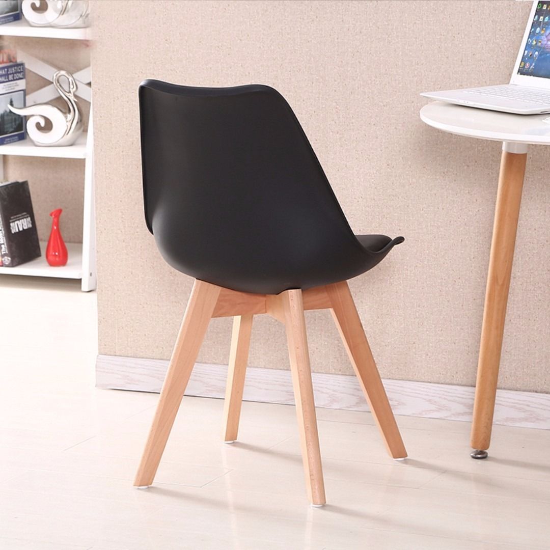 White Black Dining Chair Durable Chair Daily deal NEW Dining Chair