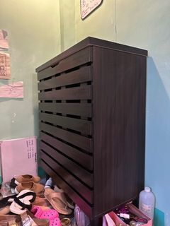 Wooden shoe cabinet