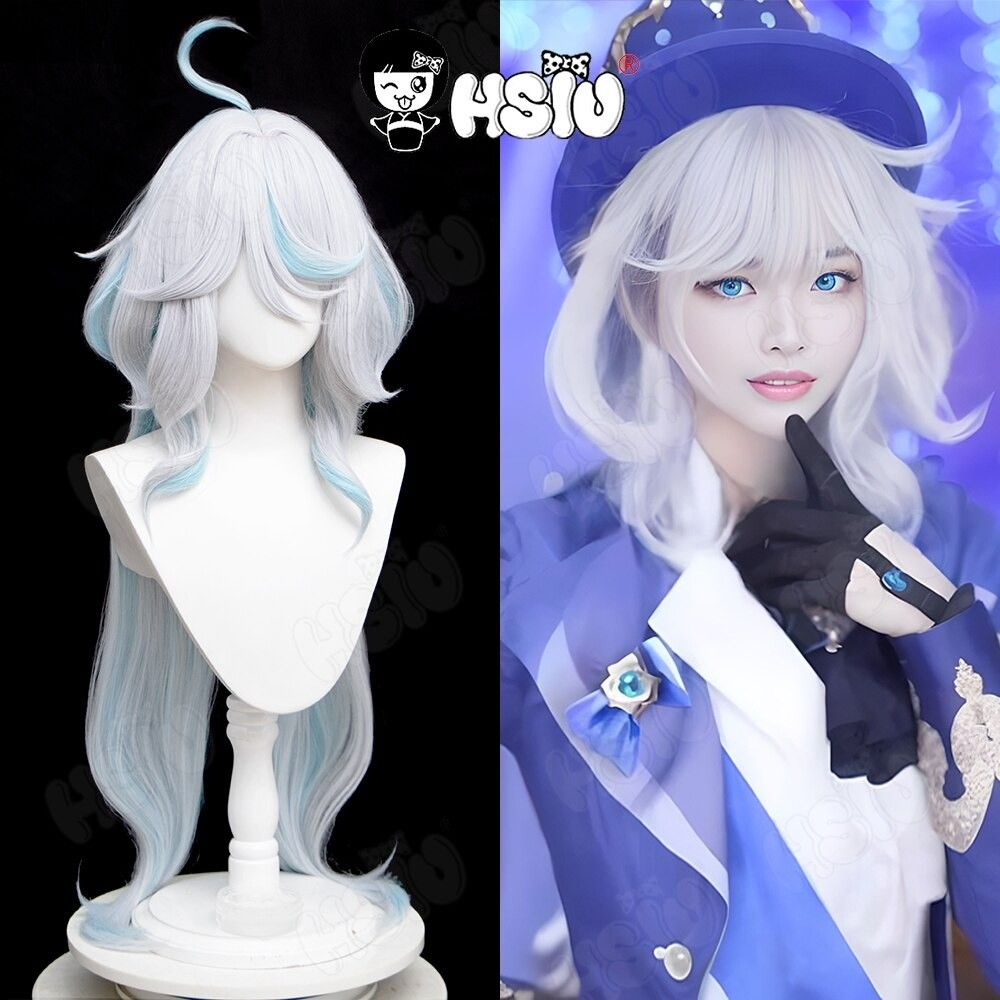 Genshin Impact Focalors Furina Cosplay Wig