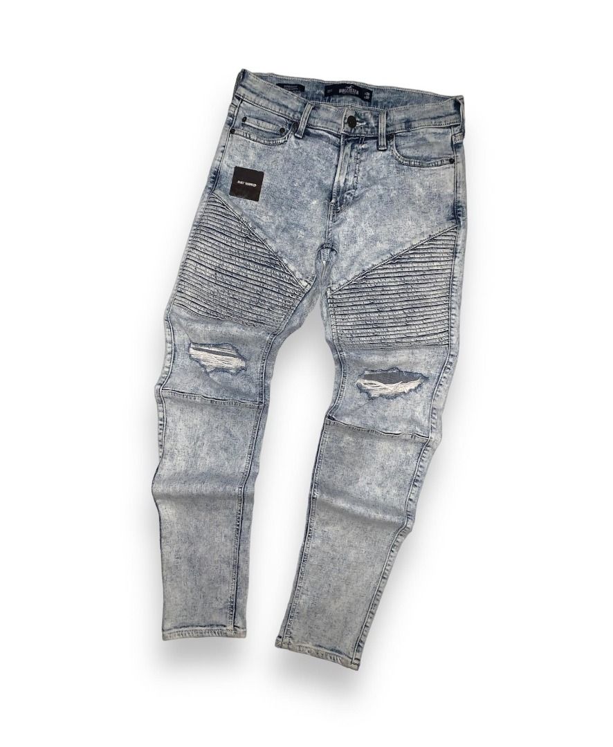 WTS Hollister Biker Jeans Super Skinny Men s Fashion Bottoms