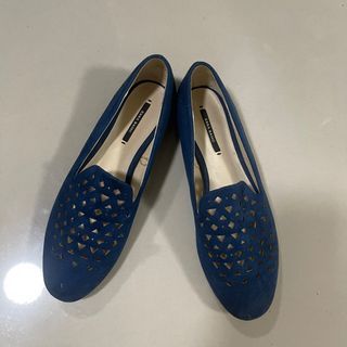 ZARA Blue Loafer Doll Shoes