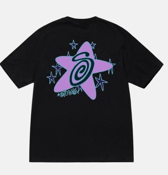 100 Authentic Stussy GALAXY TEE Men s Fashion Tops Sets