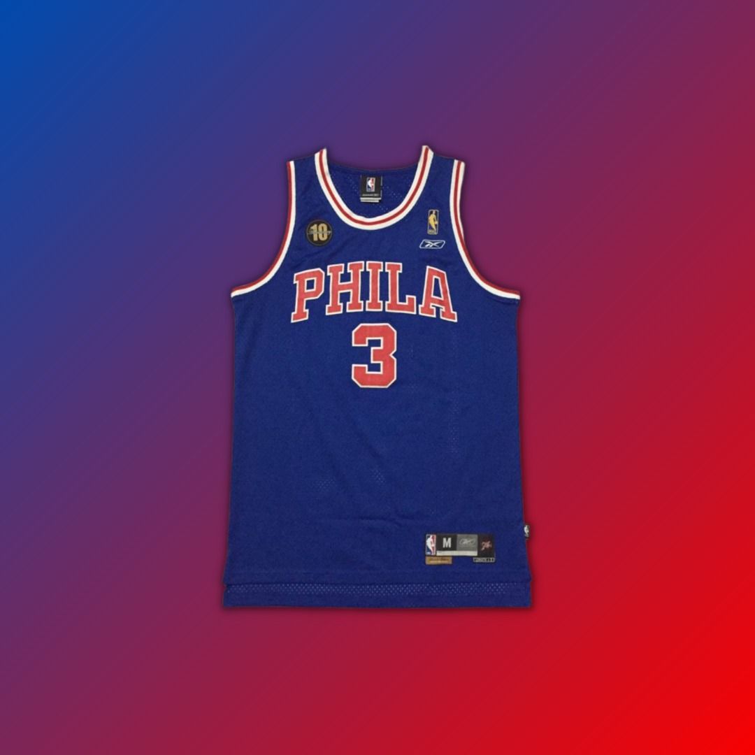 Allen iverson 76ers throwback jersey sales