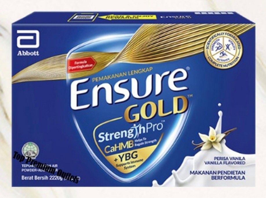 New 2.22kg] Ensure Gold Milk Powder Vanilla from Abbott 2.22kg per box  (100% Genuine) [Free Delivery] Exp 5/2025, Health & Nutrition, Health  Supplements, Health Food, Drinks & Tonics on Carousell
