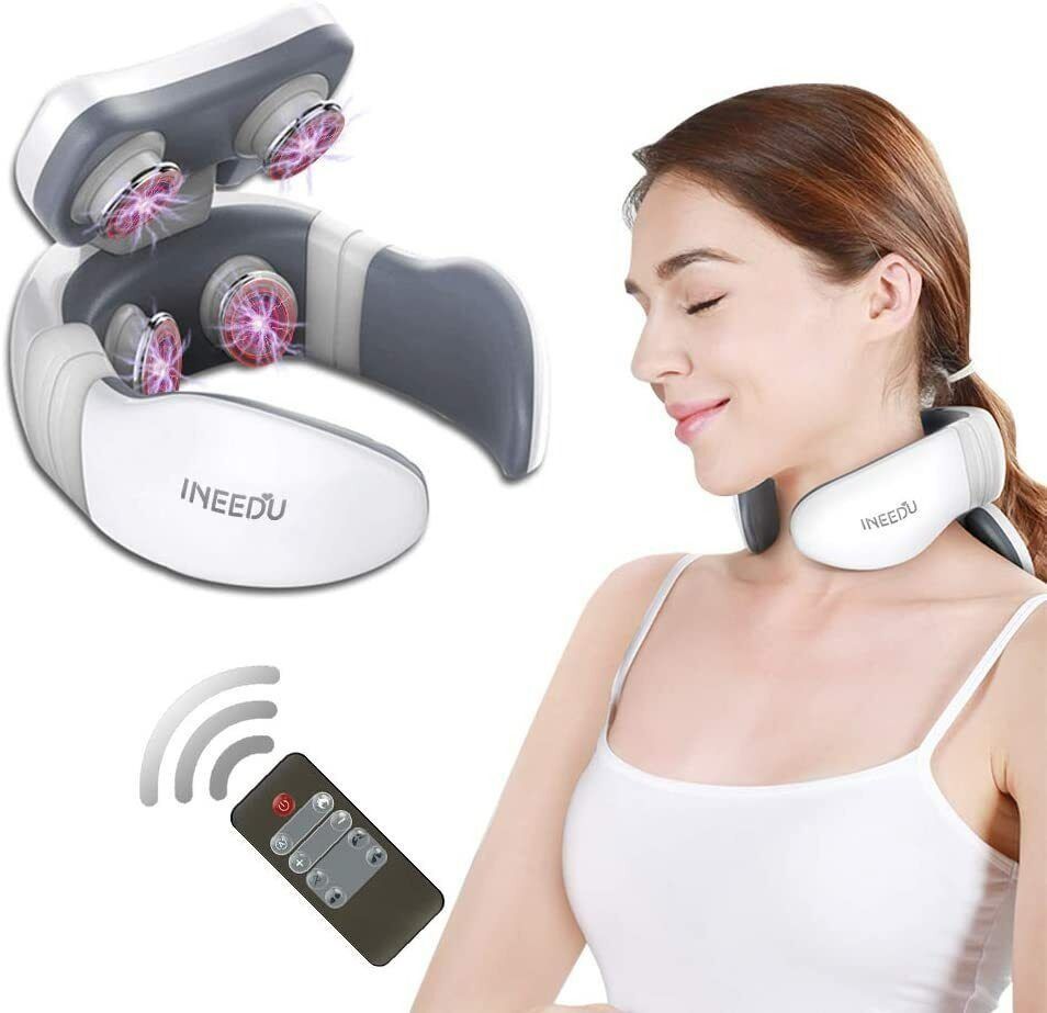 Cervical Massager, Electromagnetic Electric Shock Pulse Therapy