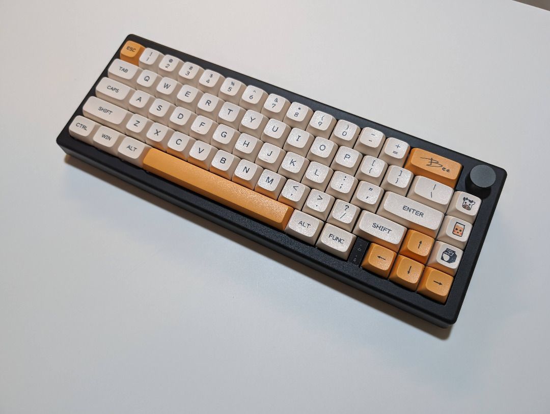 65% Custom Mechanical Keyboard (Honeymilk0912)- Fully Modded Tri Mode ...