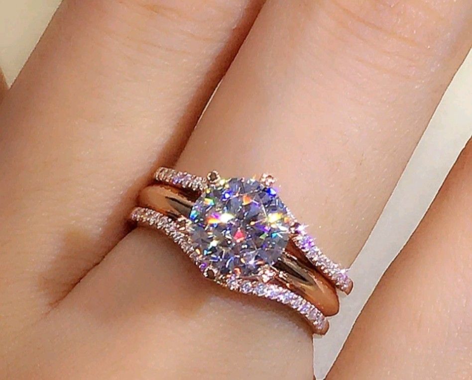 Women's cubic sales zirconia rings