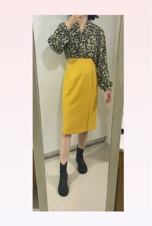 昭和風碎花美釦襯衫