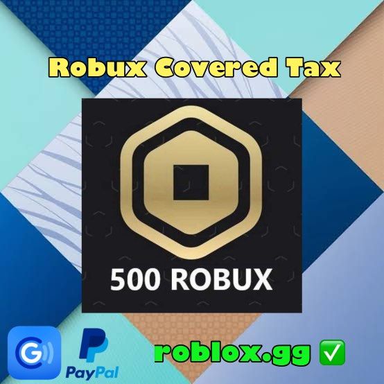 500 Robux I cover 30% Tax