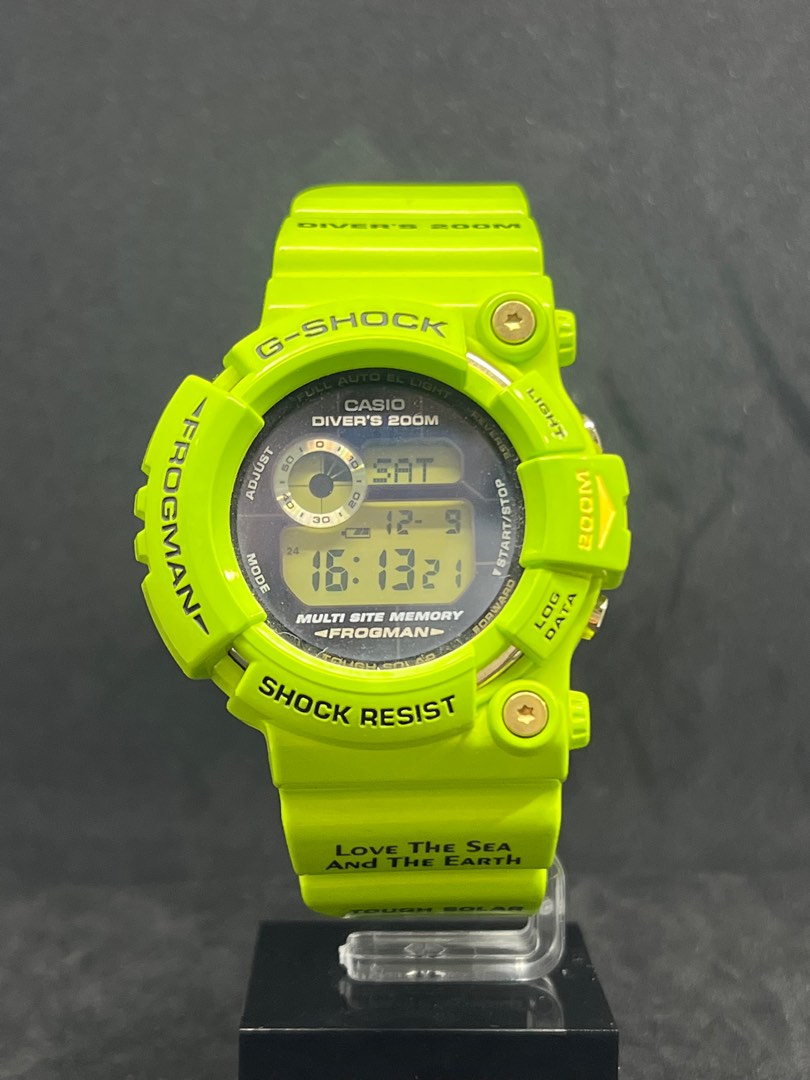 最新最全の FROGMAN CASIO 雨蛙 新品 GW-200F-3JR 型番 腕時計