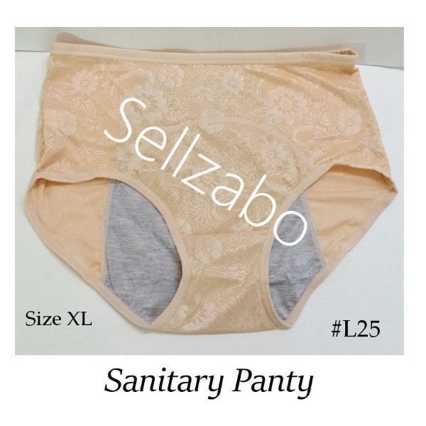 👙 ➁ Menses Protect Panty (Plus Size XL/2XL/3XL) Beige Sanitary Anti-Leak  Leakage Blood