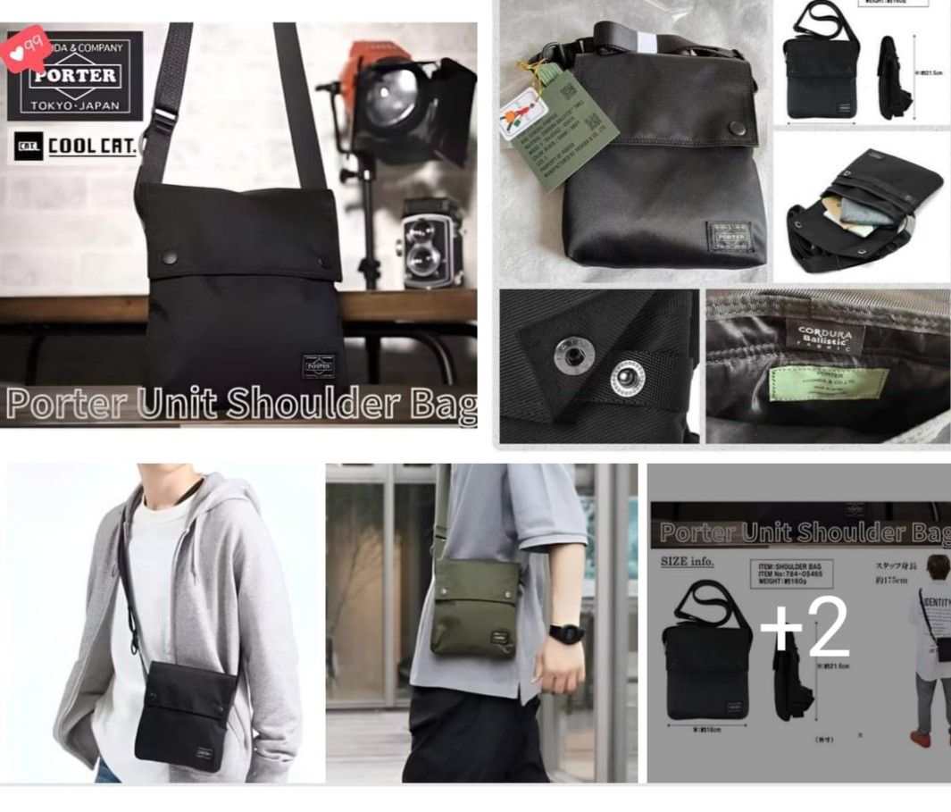 日本Porter Unit Shoulder Bag $129 截單14.12 約3月未到, 男裝, 袋