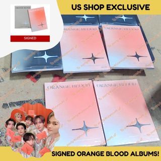 [ ON HAND ] ★ SIGNED ★ Sealed US Store Exclusive Enhypen Orange Blood KALPA KSANA Album with Signed Post Card