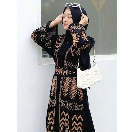 Gold abaya dress cheap