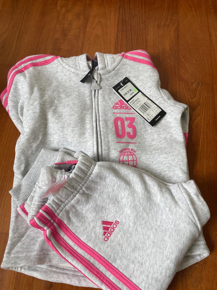 Baby grey cheap adidas tracksuit