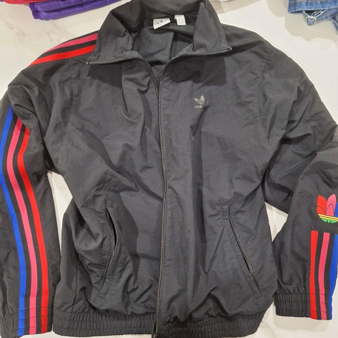 adidas black jacket Women s Fashion Coats Jackets and Outerwear