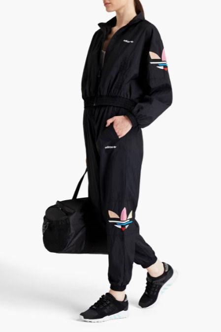 ADIDAS ORIGINALS logo print shell track pants Women s Fashion