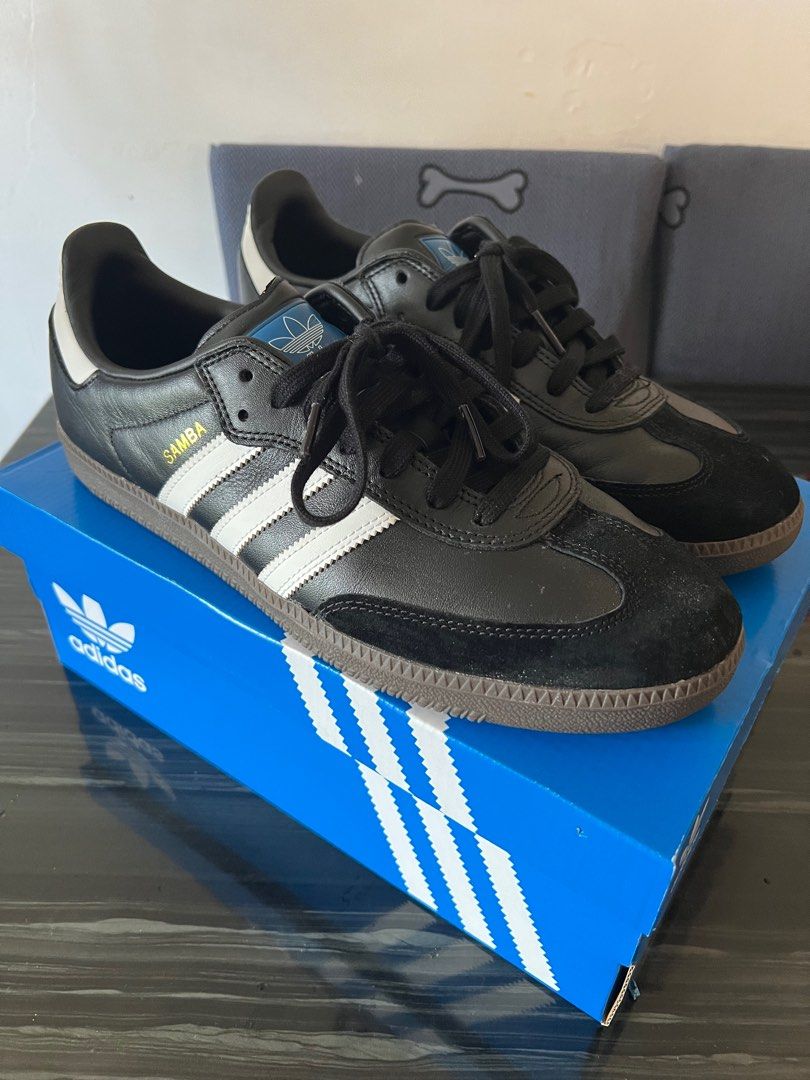 Adidas samba og black uk11, 男裝, 鞋, 波鞋- Carousell