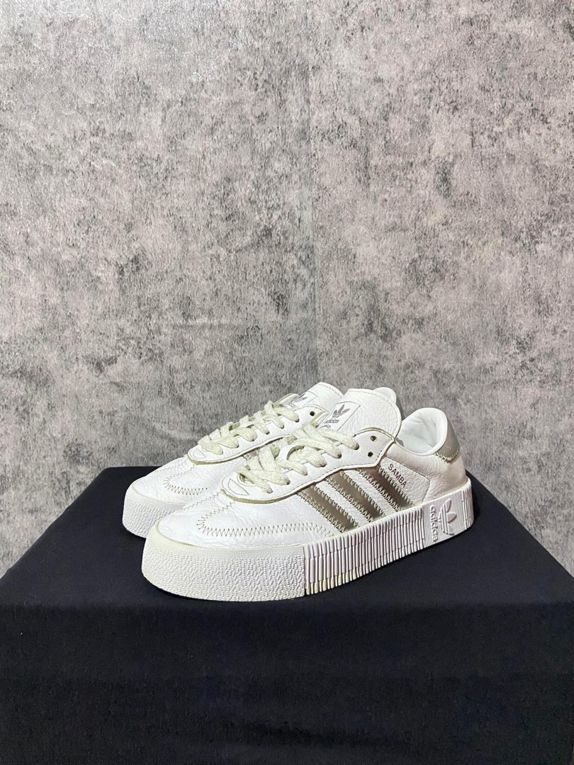 Adidas sambarose sale white linen
