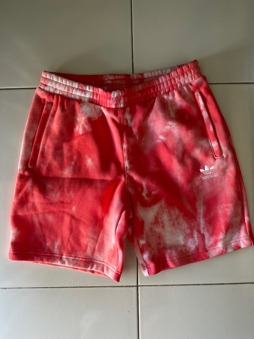 Adidas tie dye shorts deals pink