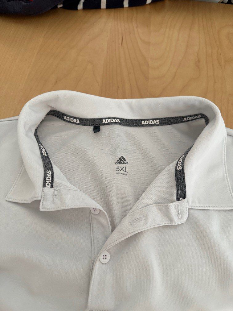 Adidas White Shirt 3XL Men s Fashion Tops Sets Tshirts Polo