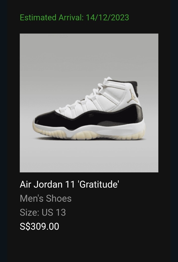 Air Jordan 11 'Gratitude' Men's Shoes