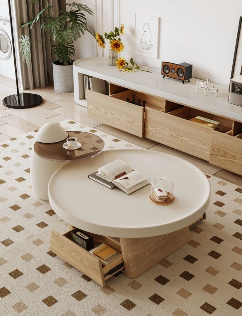 Amelia round top coffee table