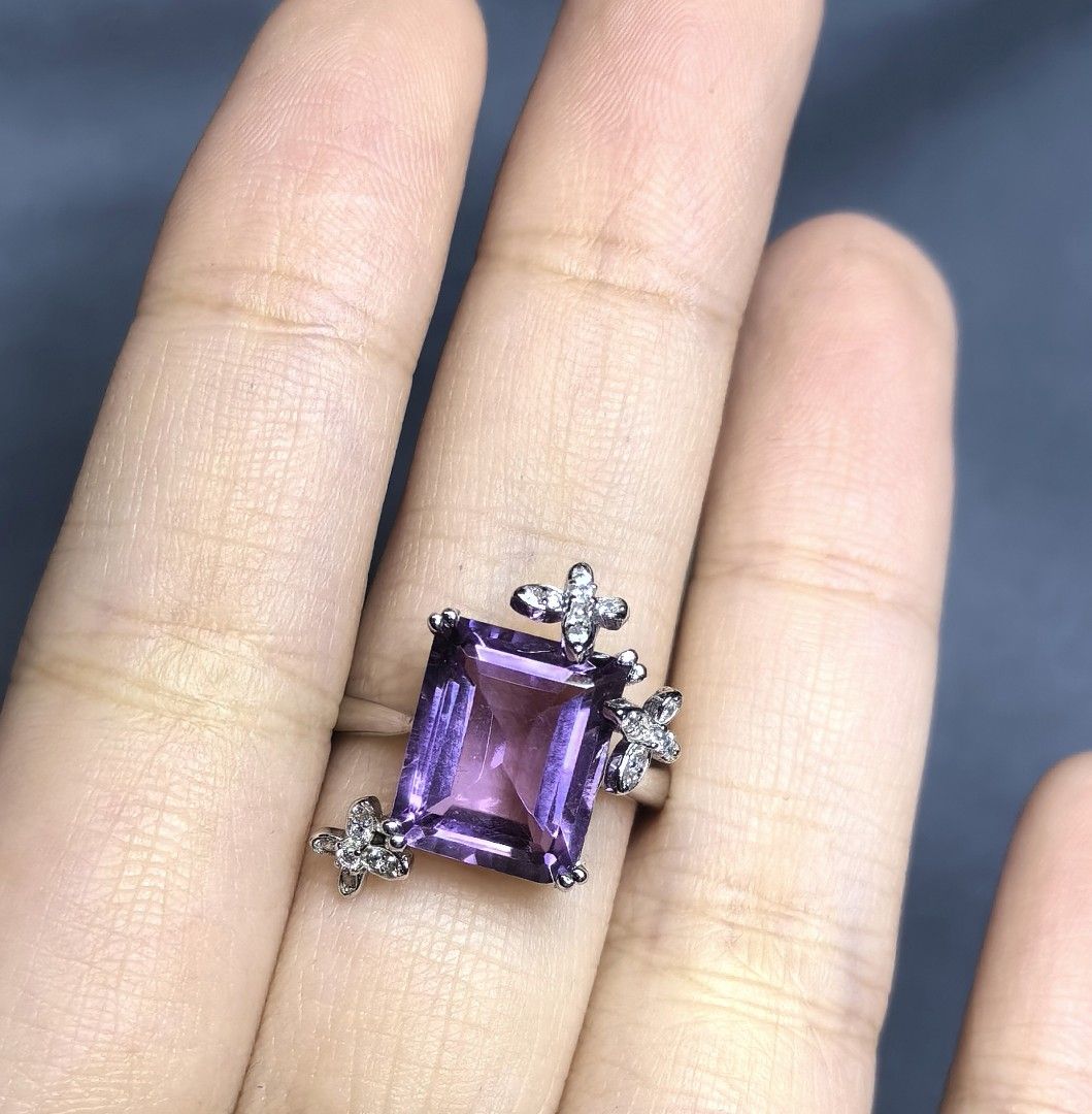 Amethyst Ring Women s Fashion Jewelry Organisers