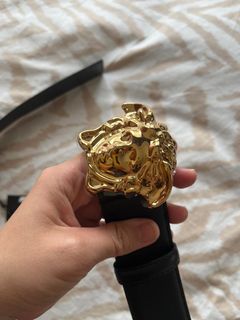 Fake versace belt medusa head online