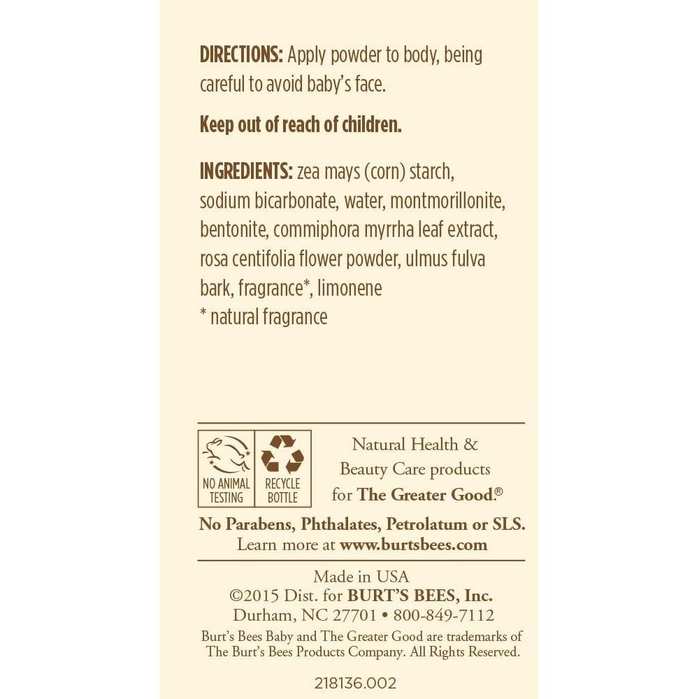 Burt's bees dusting powder ingredients sales