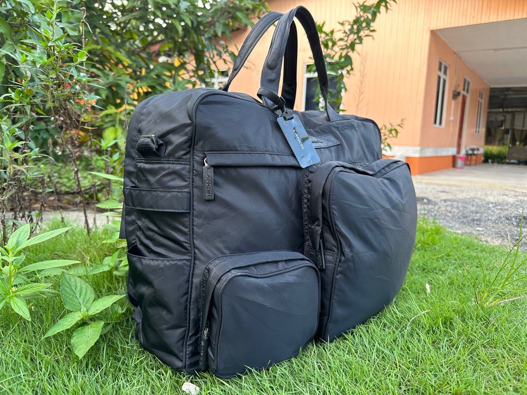 Authentic Lancel Tactical Nylon Travel Bag