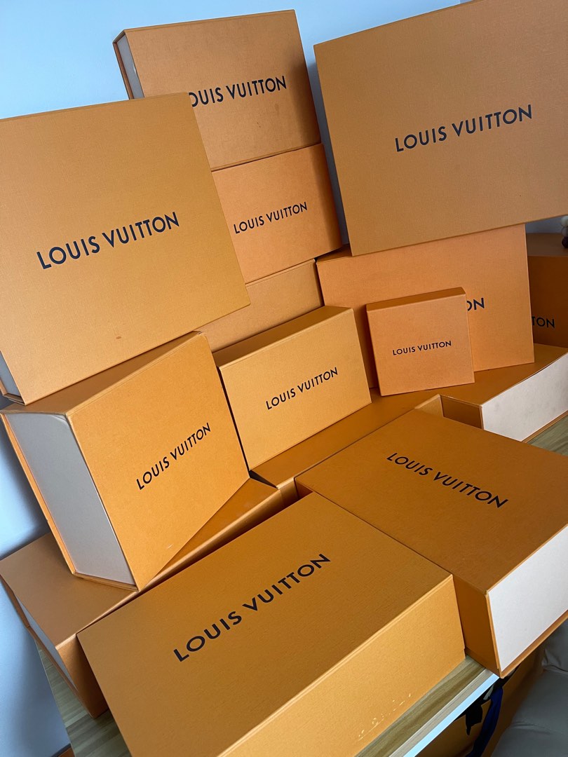 Authentic Louis Vuitton Boxes Paper Bags Cards Ribbon Luxury Bags And Wallets On Carousell 