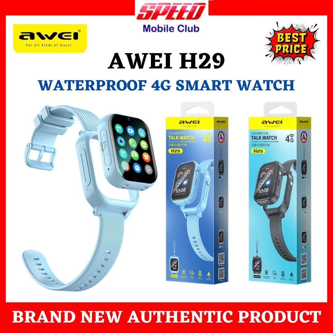 Awei H29 Smart Watch 4G Sim Card Kids Boys Waterproof Call Brand New With Warranty Same Day Delivery Available Mobile Phones Gadgets Wearables Smart Watches on Carousell