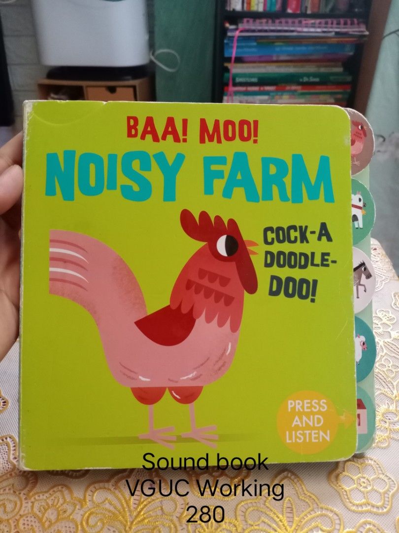 Magazines,　Children's　Hobbies　Books　Carousell　Baa!Moo!　Books　Sound　Farm　Noisy　on　book,　Toys,