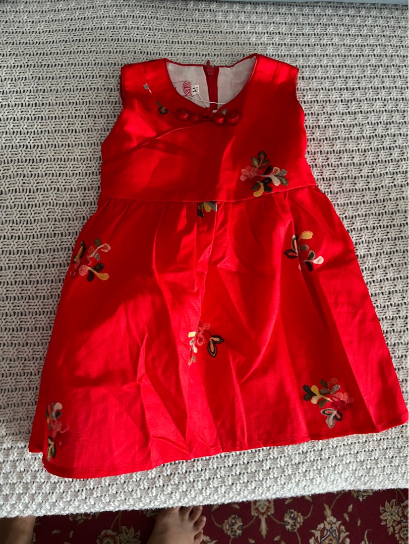 Baby Girl Red Dress Size M Babies Kids Babies Kids Fashion
