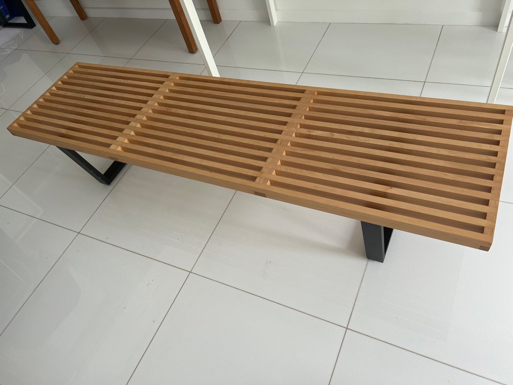 Nelson Bench Replica 185x50x35 cm, Furniture & Home Living, Furniture