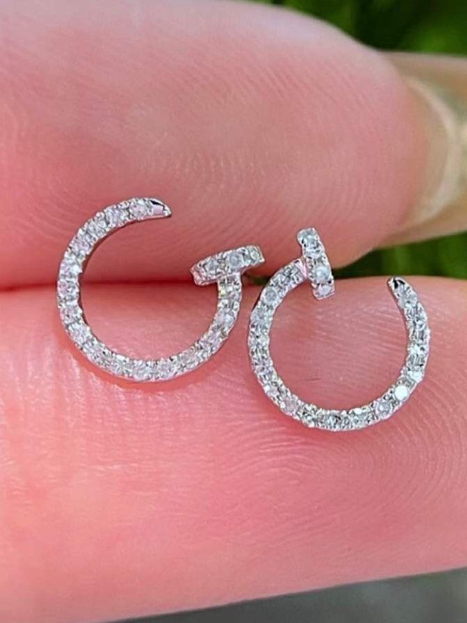 0.2 ct hot sale diamond earrings