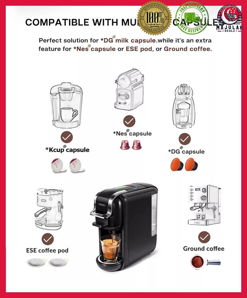 HiBREW H2B Automatic Multiple Capsule Coffee Machine