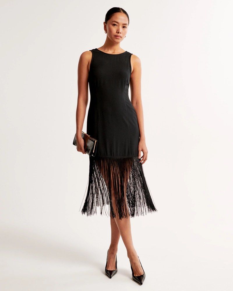 abercrombie fringe mini dress Abercrombie & Fitch Fringe Mini Dress