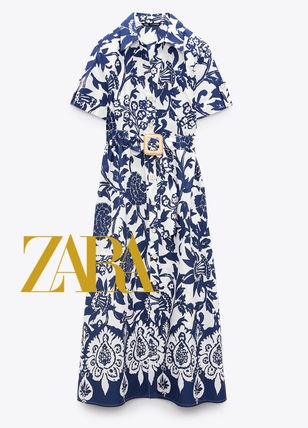 BNWT Zara Flower Patterns Casual Style Dress Women s Fashion