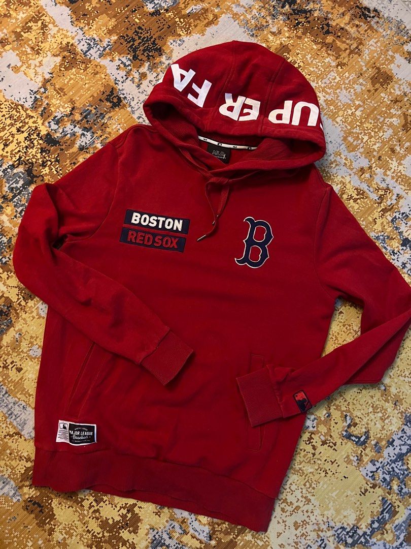 Mlb authentic collection hoodie red sox sale