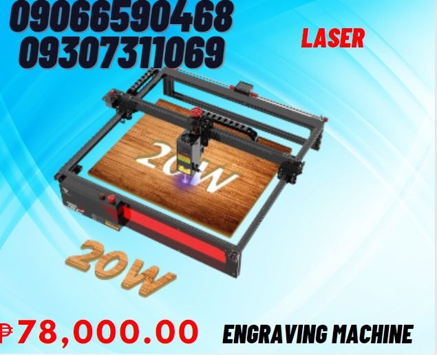 Brand new TS2 Laser engraving machine (Category: Printers, Scanners & Copiers) located in Aroroy. Submitted by 09307311069 (Listing ID 1270304331, Image 1). Description: 32-bit MCU. It can preprocess 32 instructions, support up to 921600 baud rate, and have more powerful functions! The engraving speed can be as high as 10000 mm/min. Perfect compatible system： Use LaserGRBL or LightBurn (this is the most popular paid engraving software in the worl