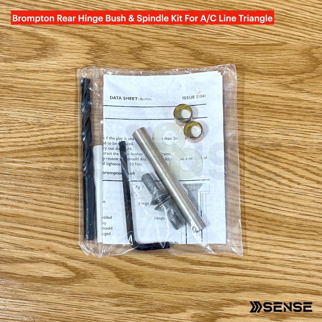Brompton rear hinge bush and spindle kit hotsell